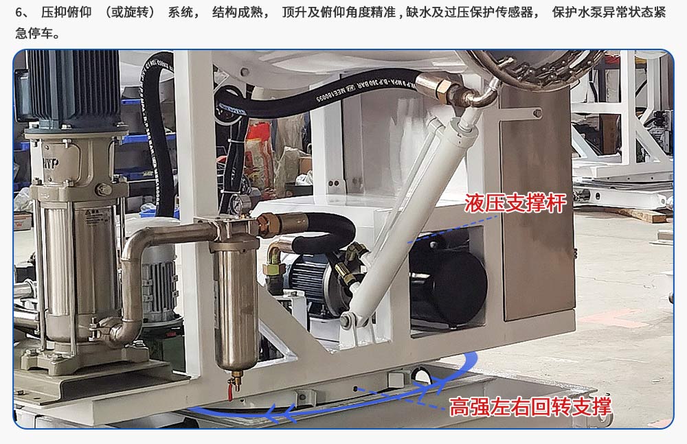 60型超细雾雾炮机远程射雾器产品细节俯仰和旋转机构